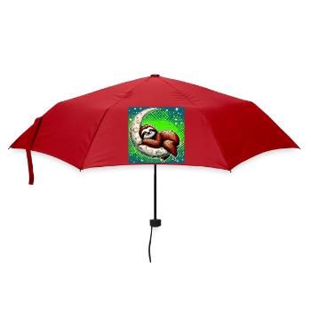 La paresse dort sur la Lune - Parapluie standard - rouge - Devant