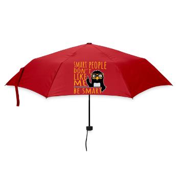 And Yet Despite the Look Still Talking Spruch Logo - Regenschirm (klein) - Rot - Vorne