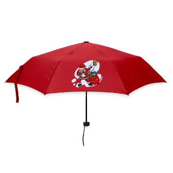 Süßer Dab Dabbing Weihnachtsmann Weihnachten Xmas - Regenschirm (klein) - Rot - Vorne