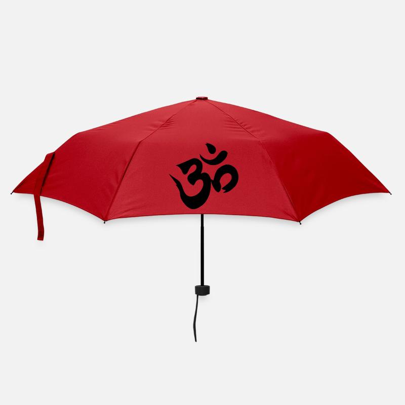 Om - Regenschirm (klein) - Rot