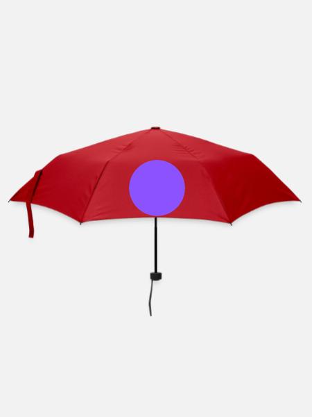 purple circle lila Kreis - Regenschirm (klein) - Rot