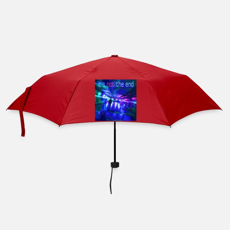 It's not the end Neon Tunnel - Umbrella (small) - red
