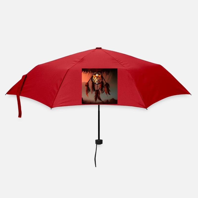 Dream catcher with lion - Umbrella (small) - red