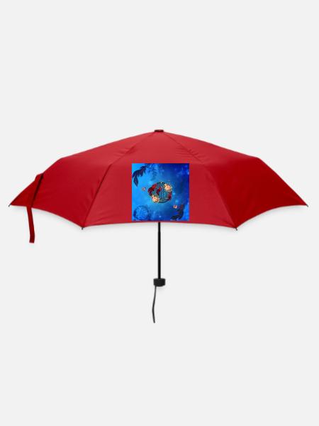 Wunderbare Traumfänger und Schmetterlinge. - Regenschirm (klein) - Rot
