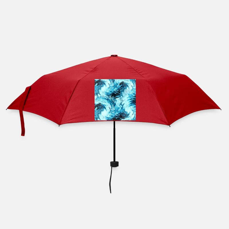 Eau Maritime Marbre Design - Parapluie standard - rouge