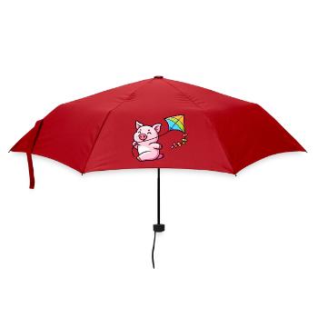 Breezy Piglet's Kite Adventure - Umbrella (small) - red - Front