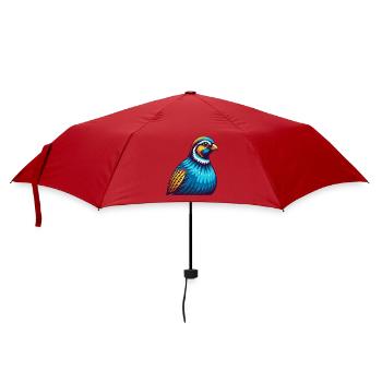 perdrix coloré kawaii personnage de dessin animé animal de compagnie - Parapluie standard - rouge - Devant