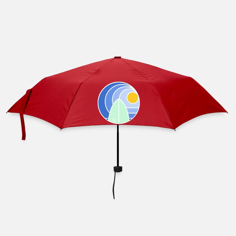 Surf Sundowner II (blanc) - Parapluie standard - rouge