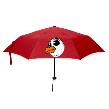 Möwe Kopf - Regenschirm (klein) - Rot - Vorne