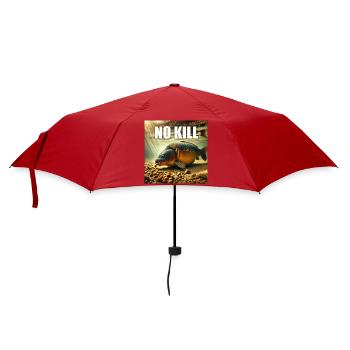 Carpe cuire qui déguste ses bouillettes - Parapluie standard - rouge - Devant
