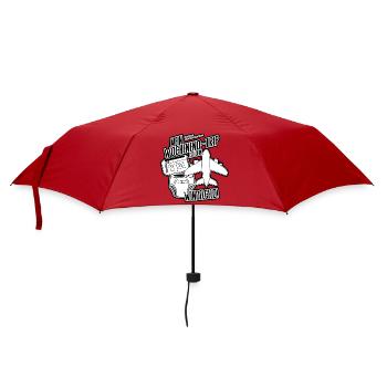 Mein Wochenendtrip ist dein Windelgeld – DINK Life - Regenschirm (klein) - Rot - Vorne