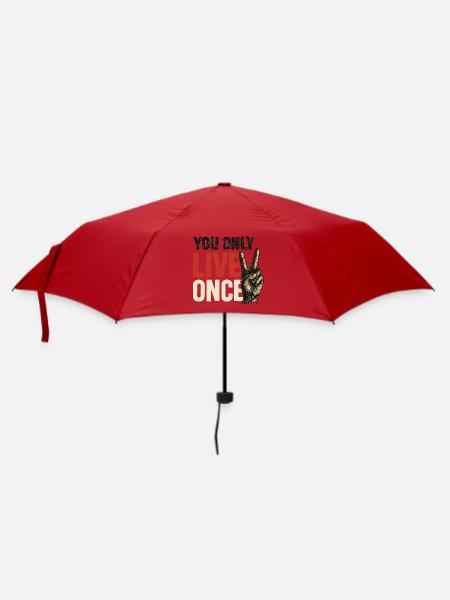 You only live vintage once - Umbrella (small) - red