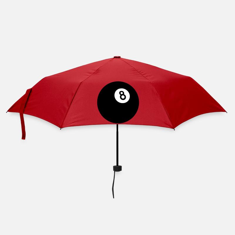 Schwarze Acht - Regenschirm (klein) - Rot