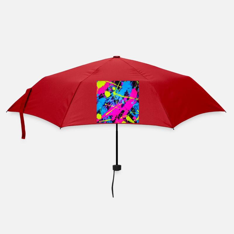 Tache Colorée Abstraite Néon - Parapluie standard - rouge