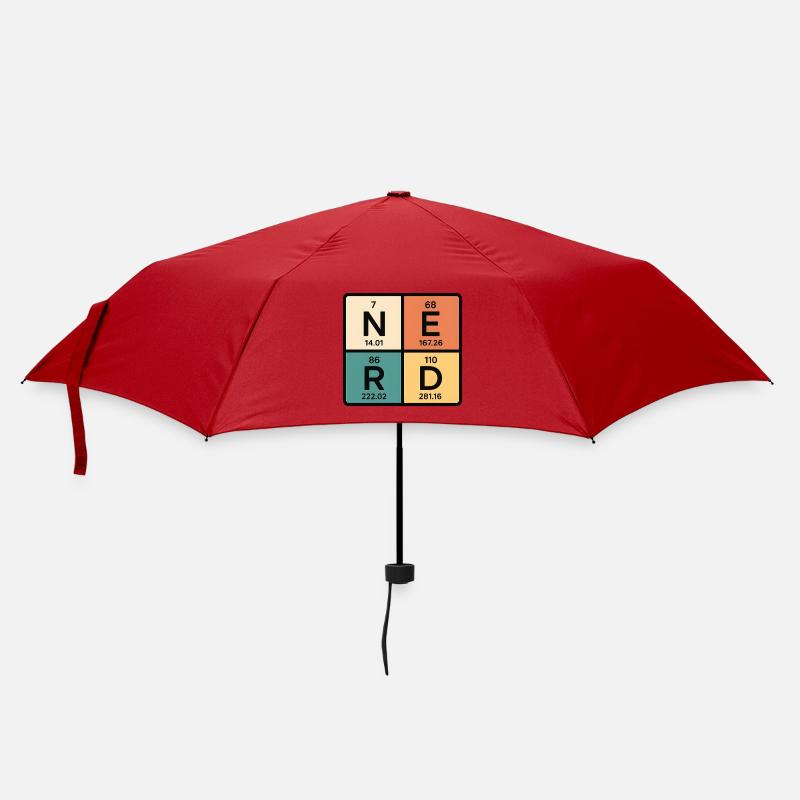 Periodic Table Abstract Art - Umbrella (small) - red