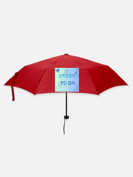 Braut To Be Farbverlauf Muster - Regenschirm (klein) - Rot