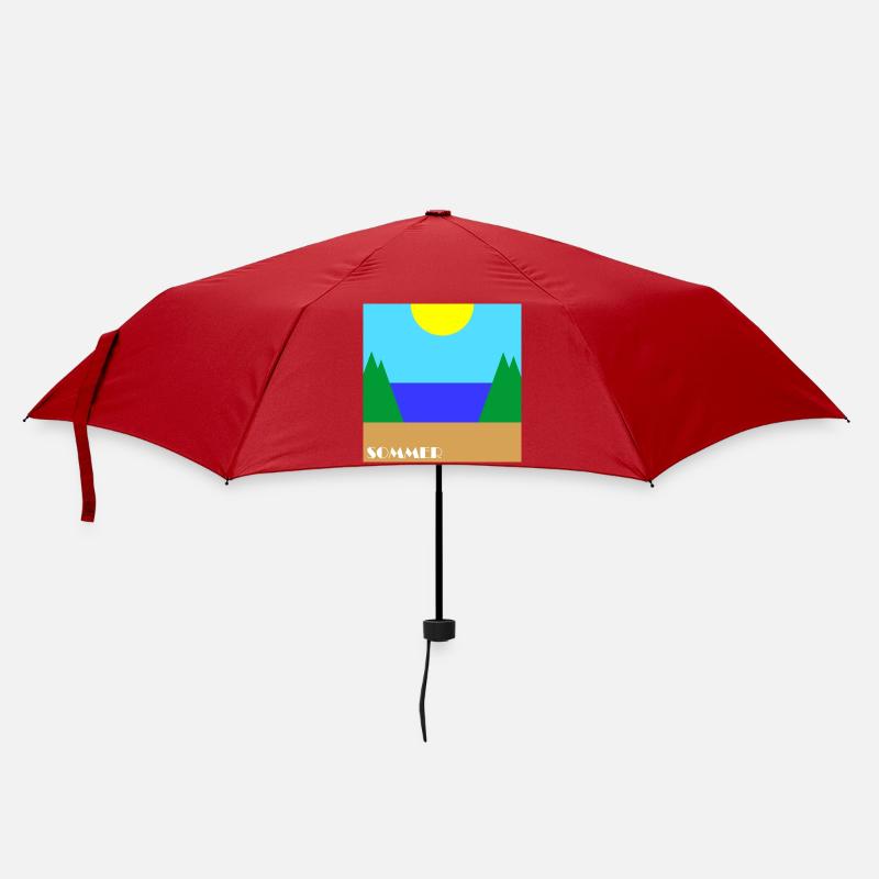 Été - Parapluie standard - rouge
