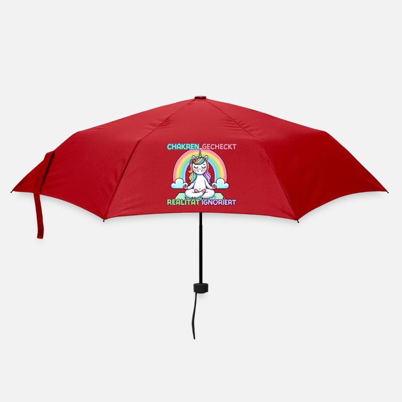 Chakras checked – reality ignored - Umbrella (small) - red