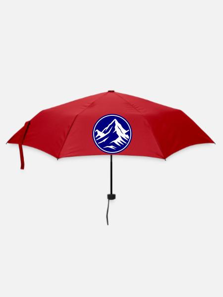 Berg Symbol Gipfel - Regenschirm (klein) - Rot