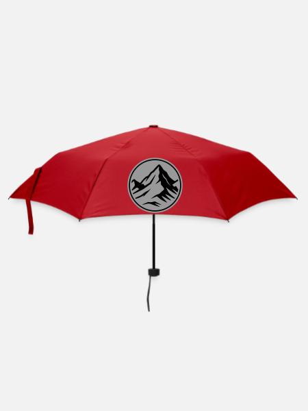 Sommet de l’icône de la montagne - Parapluie standard - rouge