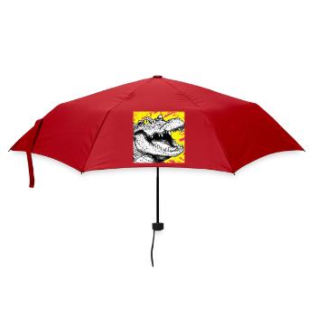 Crocodile Sketch – Urban Graffiti Style Design - Umbrella (small) - red - Front