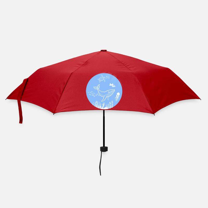 Underwater world - Regenschirm (klein) - Rot