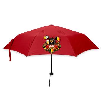 Belgium cheerful logo - Umbrella (small) - red - Front