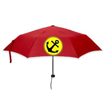 Anker Symbol - Regenschirm (klein) - Rot - Vorne
