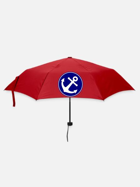 Anker Symbol - Regenschirm (klein) - Rot
