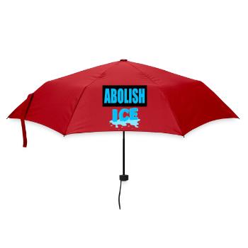 Abolish I.C.E: - Umbrella (small) - red - Front