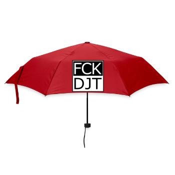 Provocative Block Typography Protest - Umbrella (small) - red - Front