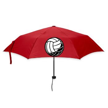 Volleyball Ball - Regenschirm (klein) - Rot - Vorne