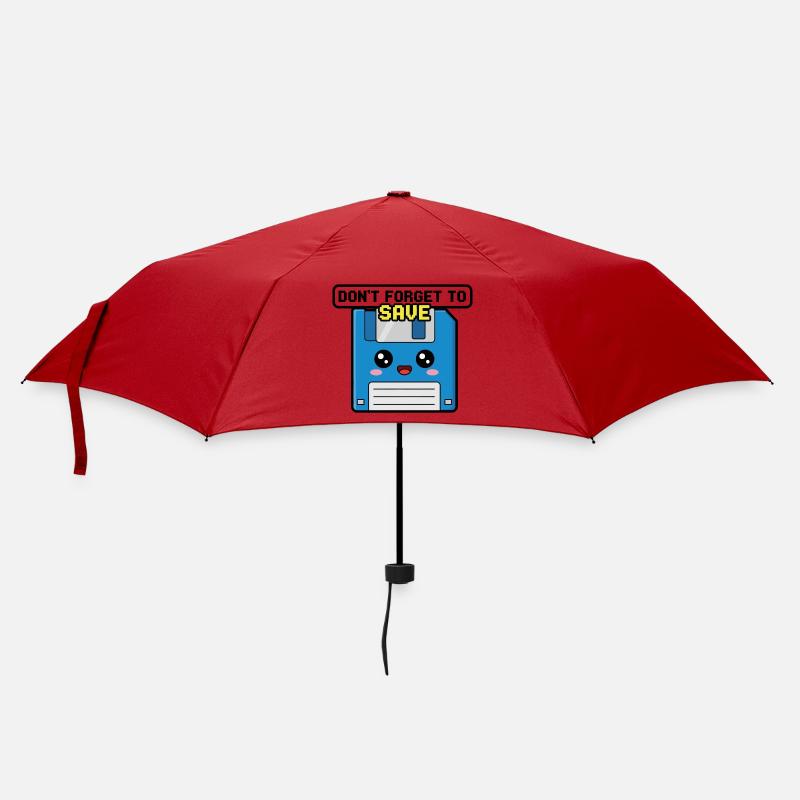 Dont Forget To Save - Umbrella (small) - red