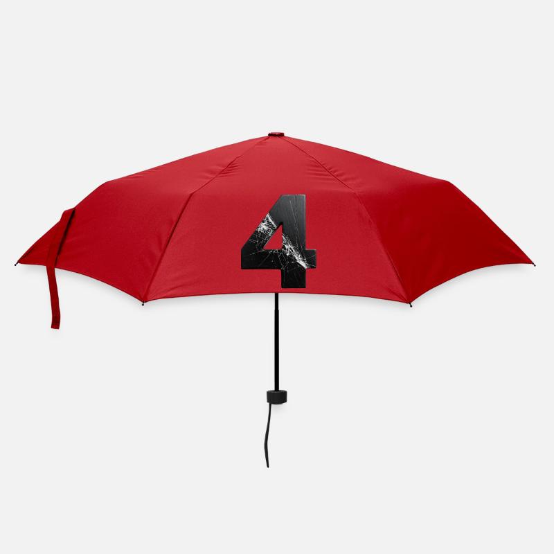 Zerbrochene Vier Muster - Regenschirm (klein) - Rot