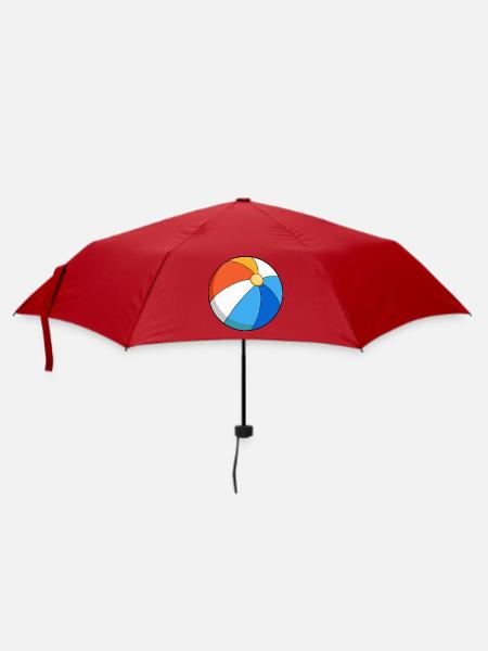 Beachball - Regenschirm (klein) - Rot