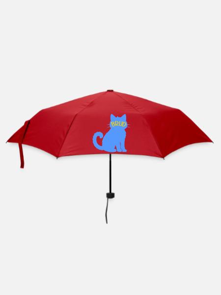 Katzenliebende Braut 2027 - Regenschirm (klein) - Rot