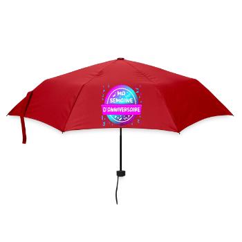 Ma semaine d’anniversaire - Parapluie standard - rouge - Devant