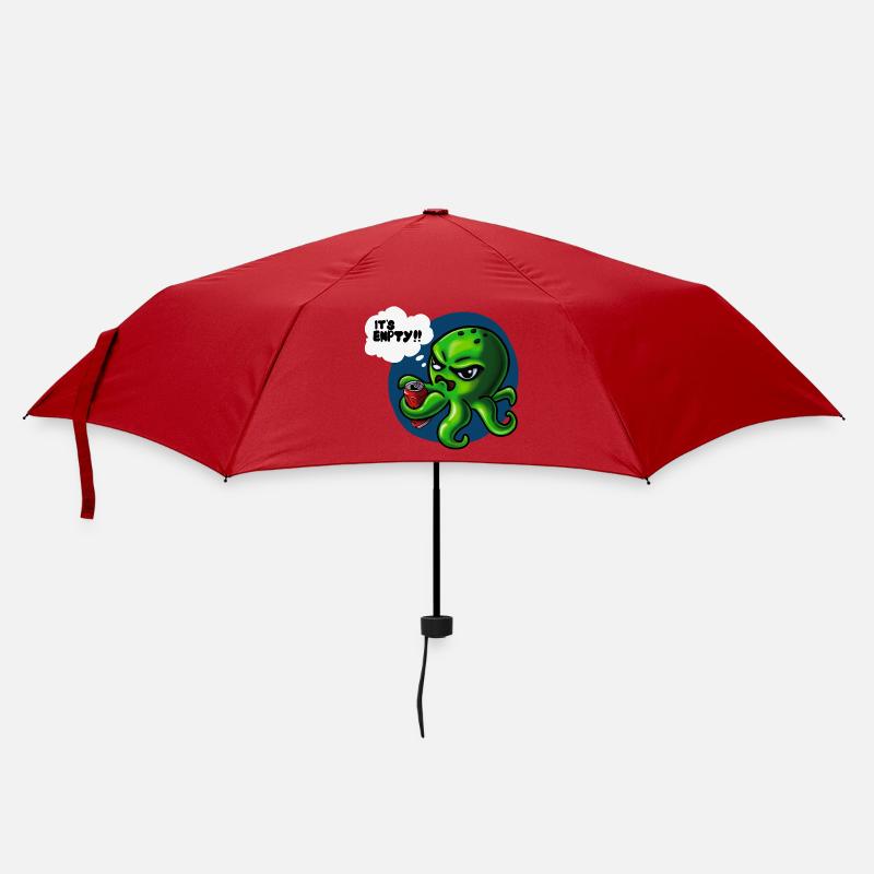 Grumpy Kraken - Umbrella (small) - red