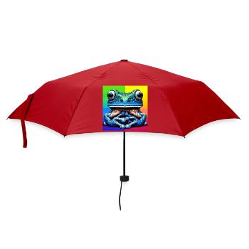 Frosch - Regenschirm (klein) - Rot - Vorne