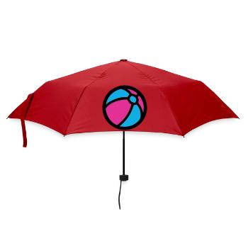 Wasserball Strand Sommer Icon - Regenschirm (klein) - Rot - Vorne