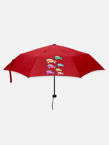 Autos - Regenschirm (klein) - Rot