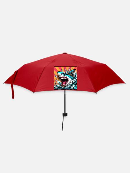 Hai - Regenschirm (klein) - Rot