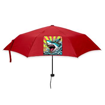 Requin - Parapluie standard - rouge - Devant