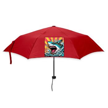 Requin - Parapluie standard - rouge - Devant