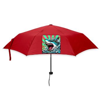 Requin - Parapluie standard - rouge - Devant