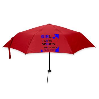 Bold Girl Play Typography - Umbrella (small) - red - Front