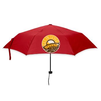 Ufo Alien Get In Loser Funny Ufo Abduction Quote - Umbrella (small) - red - Front