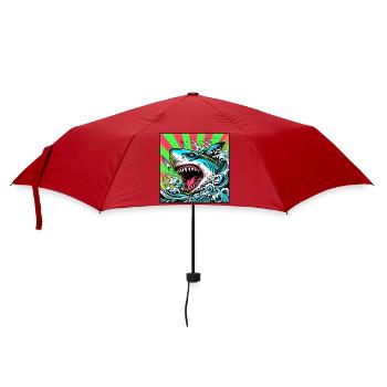 Requin - Parapluie standard - rouge - Devant