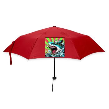 Requin - Parapluie standard - rouge - Devant