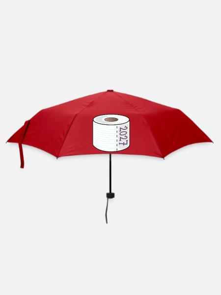 Klopapier Jahr 2027 - Regenschirm (klein) - Rot